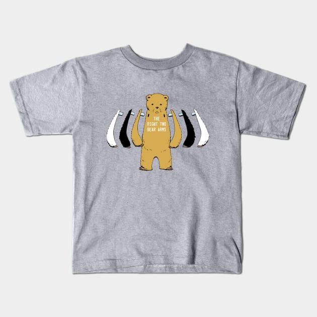 The Right Two Bear Arms Kids T-Shirt by HiPopProject